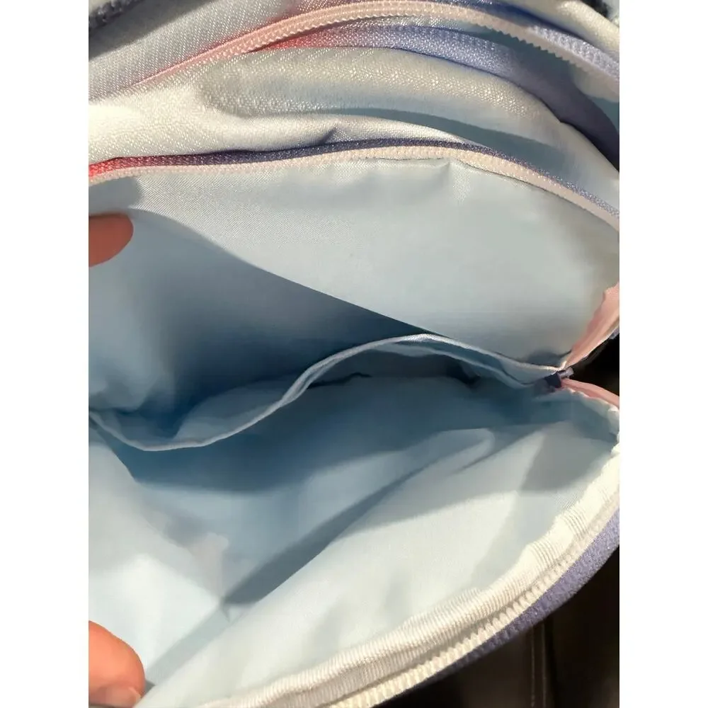 Champion Light Blue Backpack 17in Laptop Sleeve Reflective Padded Bottle Pockets